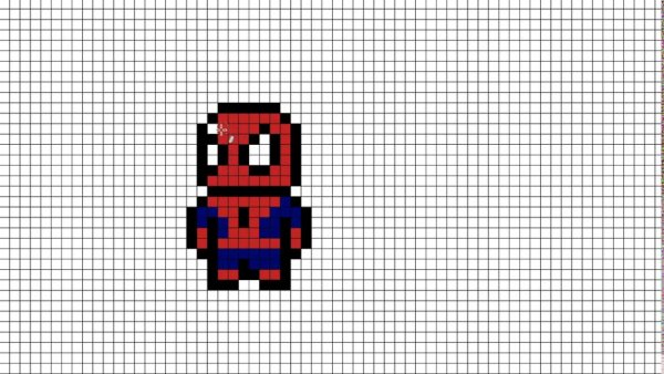 Рисование по клеточкам человечки