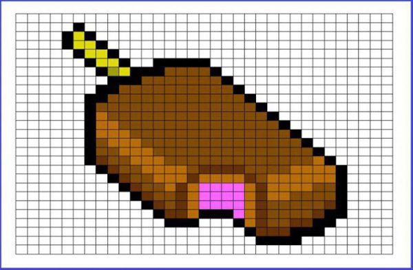 Рисование по клеточкам мороженое