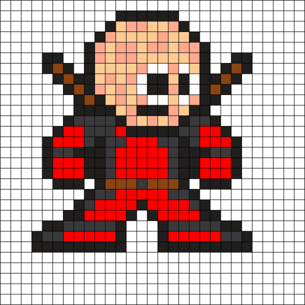 Дэдпул по клеткам