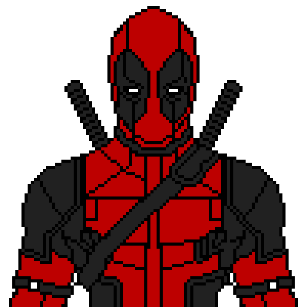Пиксель арт Дэдпул