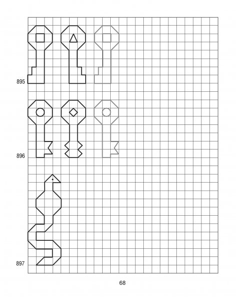 Рисование по образцу по клеточкам