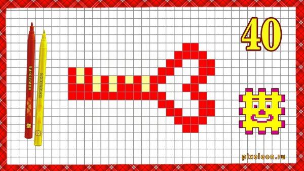 Рисунки по клеточкам простые