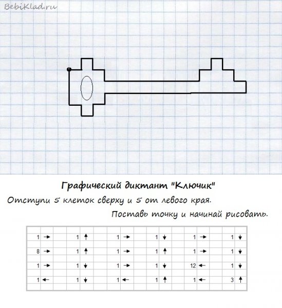Упражнение графический диктант для дошкольников