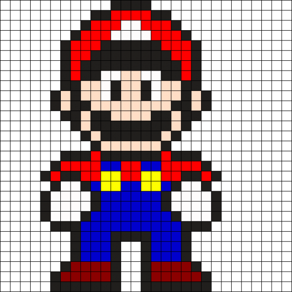 Марио пиксель арт