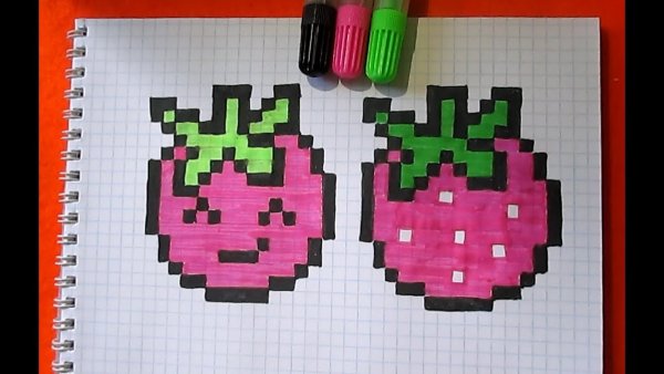 Рисование по клеточкам КАВАЙНО