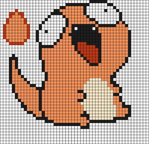 Рисунки в клеточку маленькие смешные