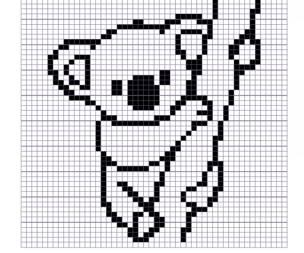 Рисунки по клеточкам Куала