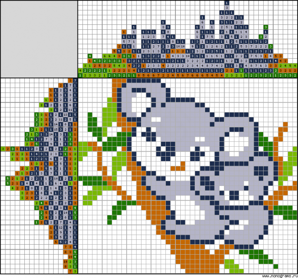 Японские кроссворды мышь для детей