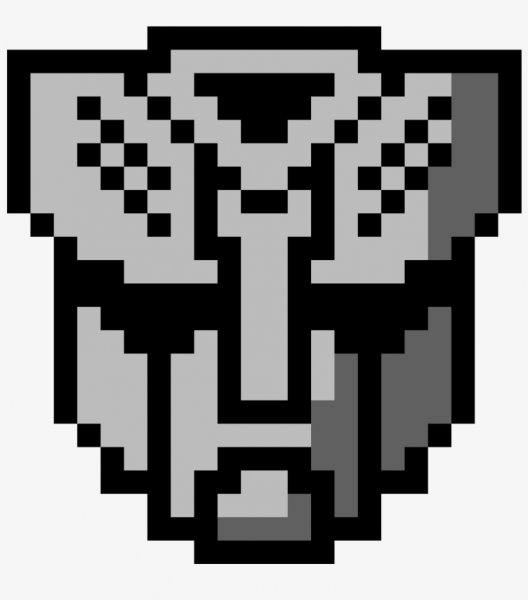 Знак трансформеров по клеточкам