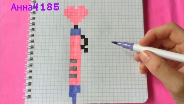 Рисунке по клеточкам в блокнотеканцилярия