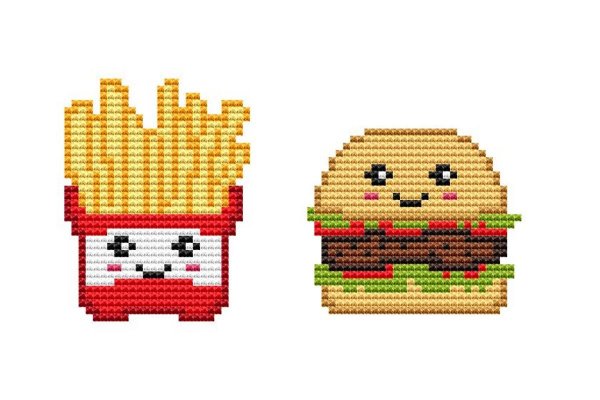 Гамбургер по клеткам