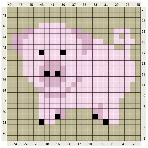 Рисунки по клеточкам для вязания