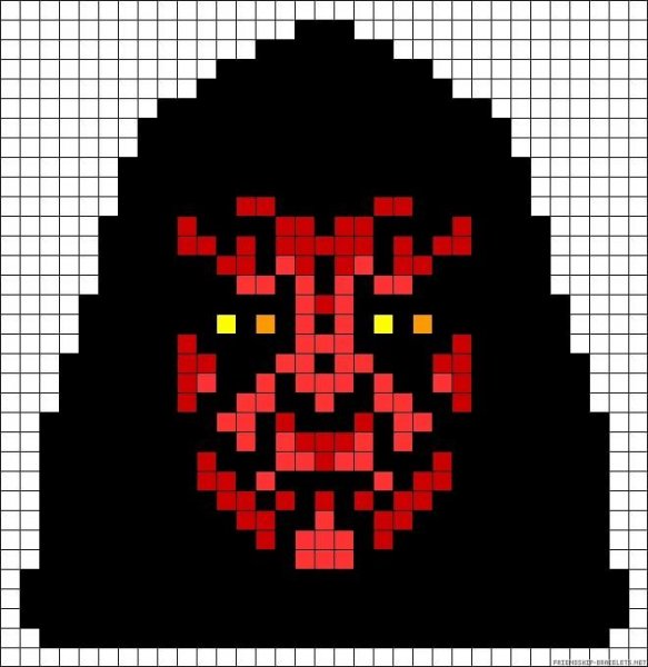 Рисование по клеткам Звездные войны