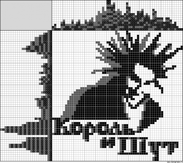 Схема фенечки Король и Шут