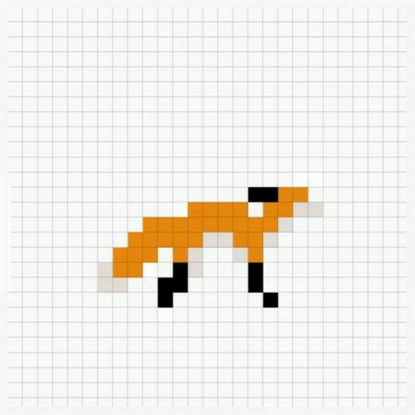 Схемы для фенечек прямого плетения Лисенок