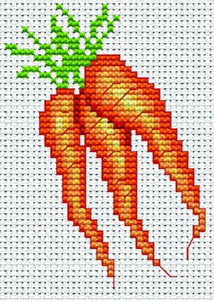 Огурцы вышивка крестом