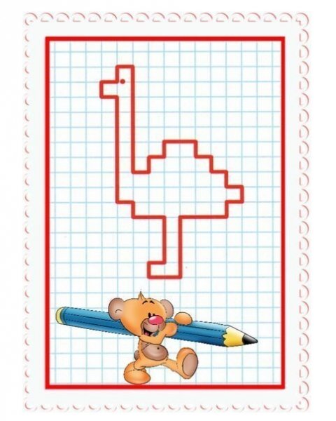 Рисование по клеточкам картинки