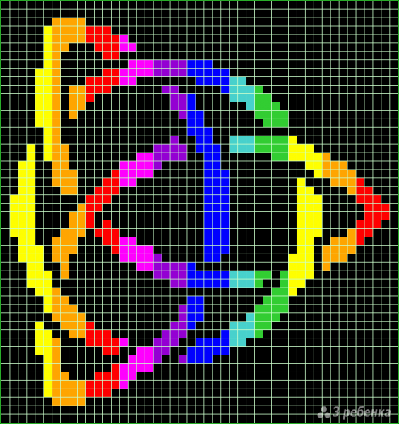 Схемы фенечек прямым плетением