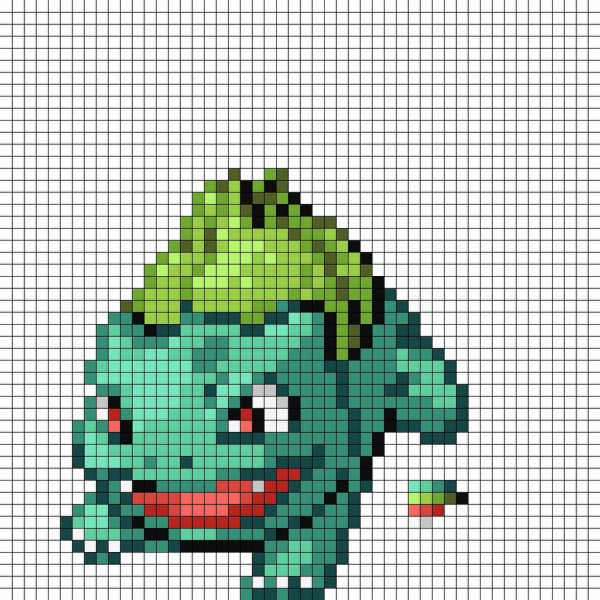 Бульбазавр Pixel Art