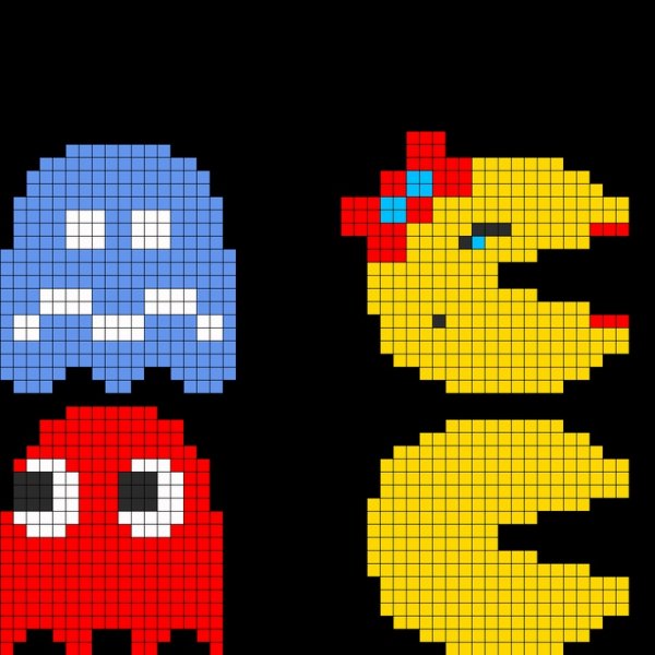 Пэкмен пиксельный