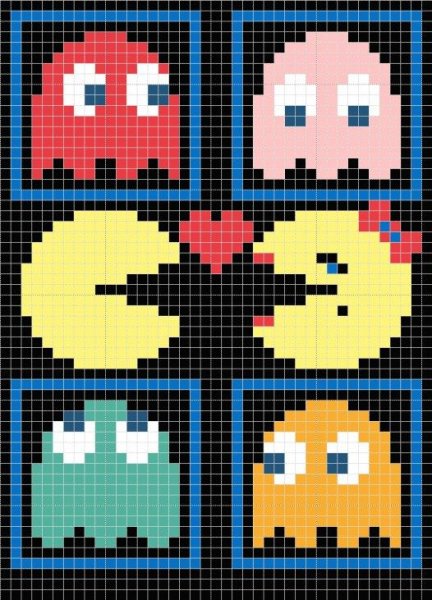 Pacman пиксель арт