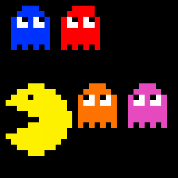 Пакман пиксельный