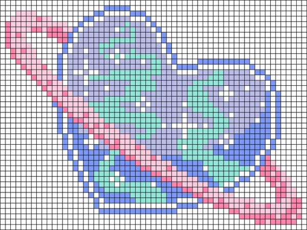 Рисунки по клеточкам любовные