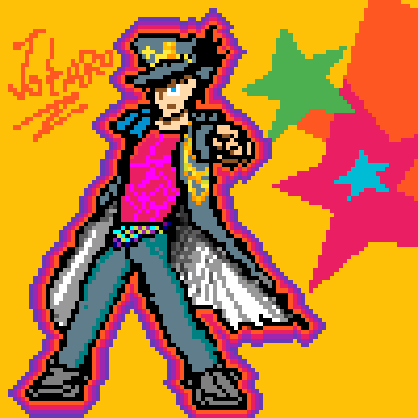 Джотаро Куджо пиксель