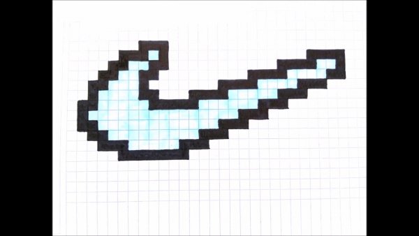 Рисование по клеткам найк