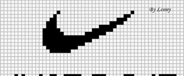 Рисунки по клеточкам Nike