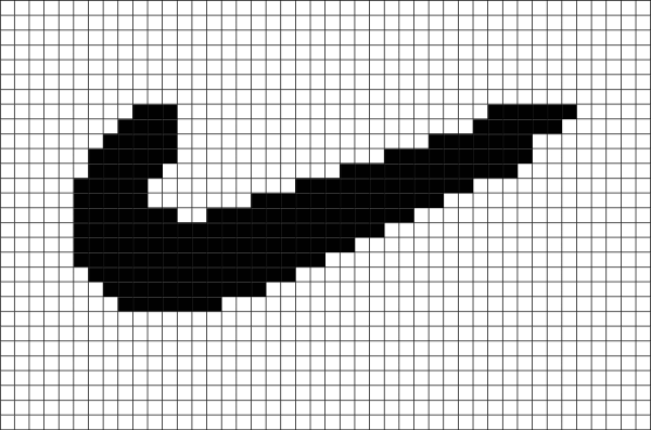 Рисование по клеточкам найк