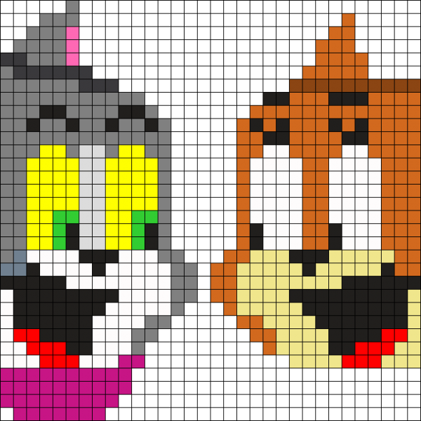 Картинки по клеткам том