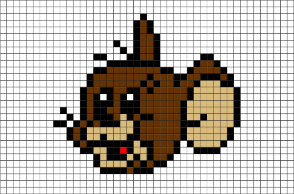 Мышь пиксель арт
