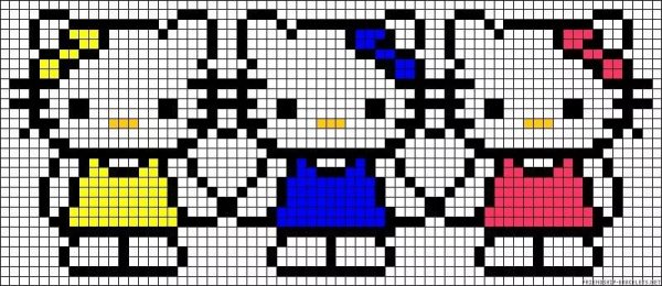 Схемы для фенечек прямого плетения с рисунком леди баг и супер кот