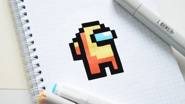 Рисовать по клеточкам амонг АС