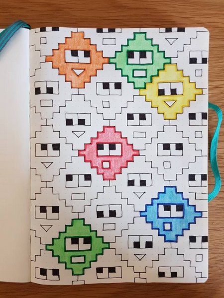 Идеи для маленького блокнота в клеточку