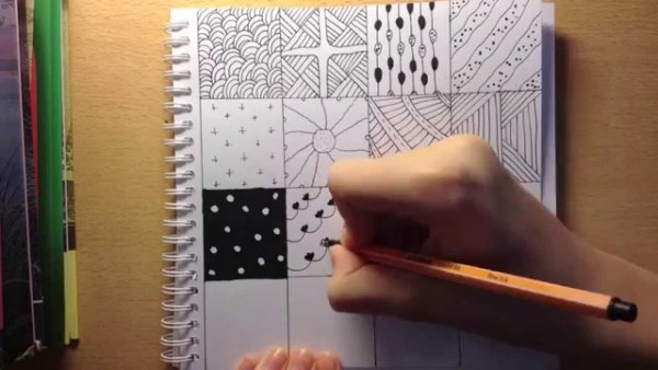 Узоры по клеточкам в сетч УК