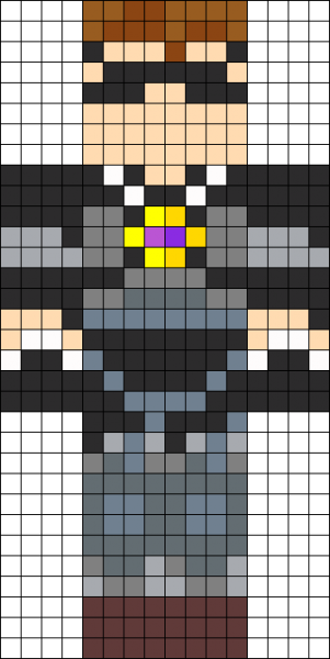 Рисунки по клеточкам из МАЙНКРАФТА