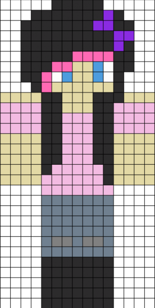 Рисование по клеточкам из МАЙНКРАФТА