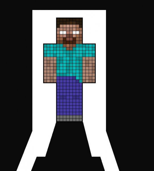 Рисовать скин по клеточкам