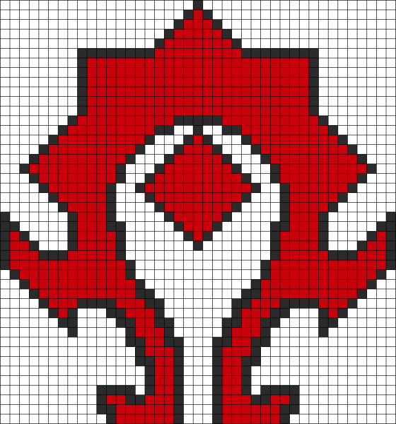 Знак орды wow пиксель арт