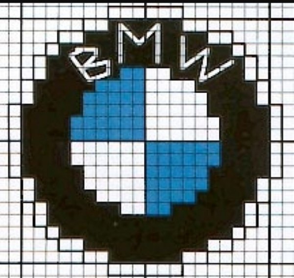 Значки машин по клеткам