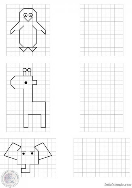 Рисунки по клеточкам для детей