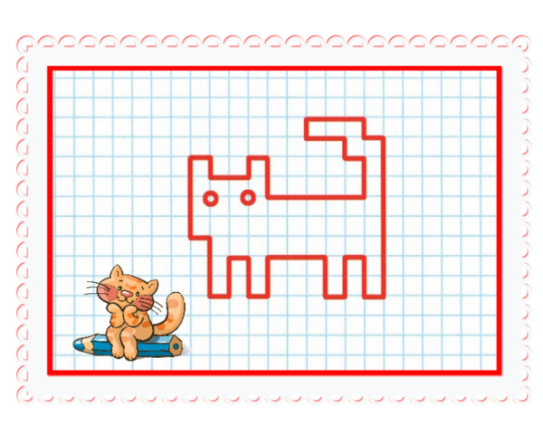 Рисование по квадратикам для детей