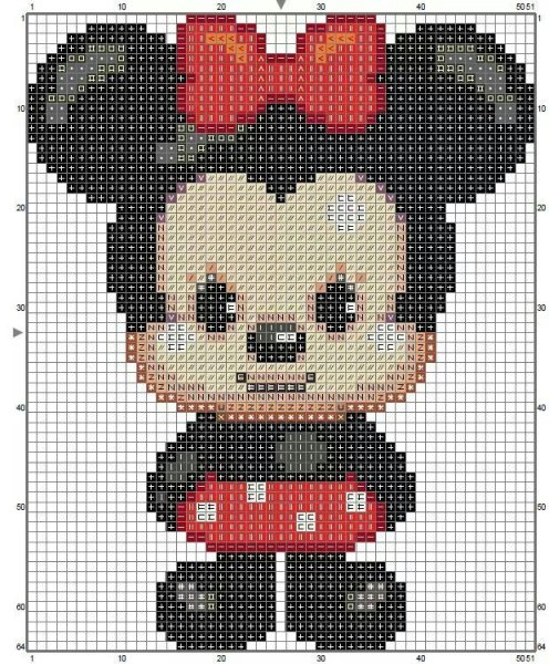 Микки по клеточкам