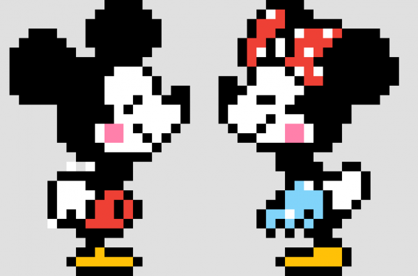 Микки Маус по клеткам