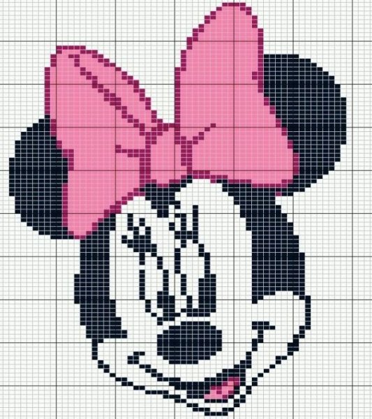 Вышивка Микки Маус схема