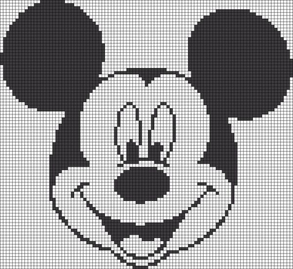 Теневой узор Микки Маус