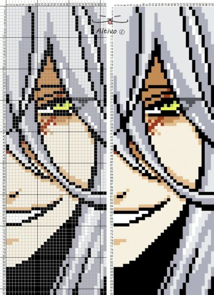 Вышивка крестом аниме тёмный дворецкий