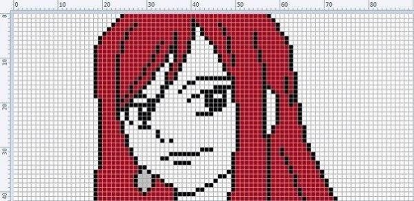 Рисунки по клеточкам хвост феи